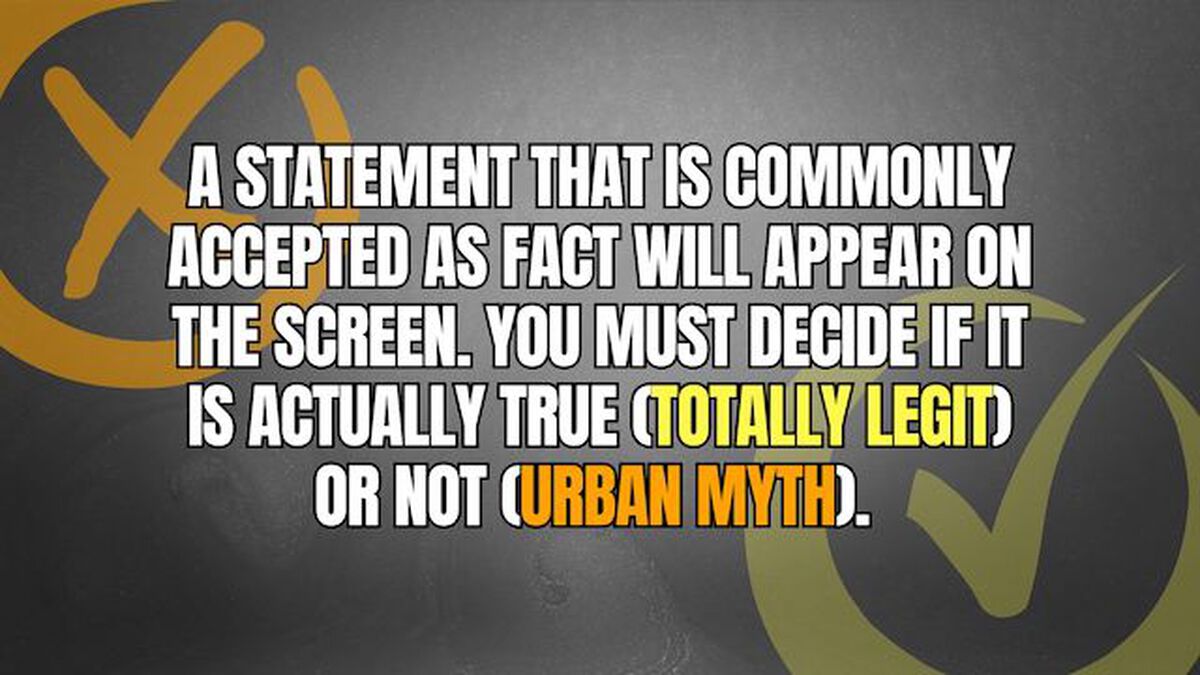 Urban Myth or Totally Legit image number null